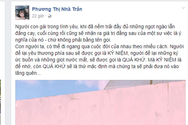 Nha Phuong chia se la, ro nghi van chia tay Truong Giang